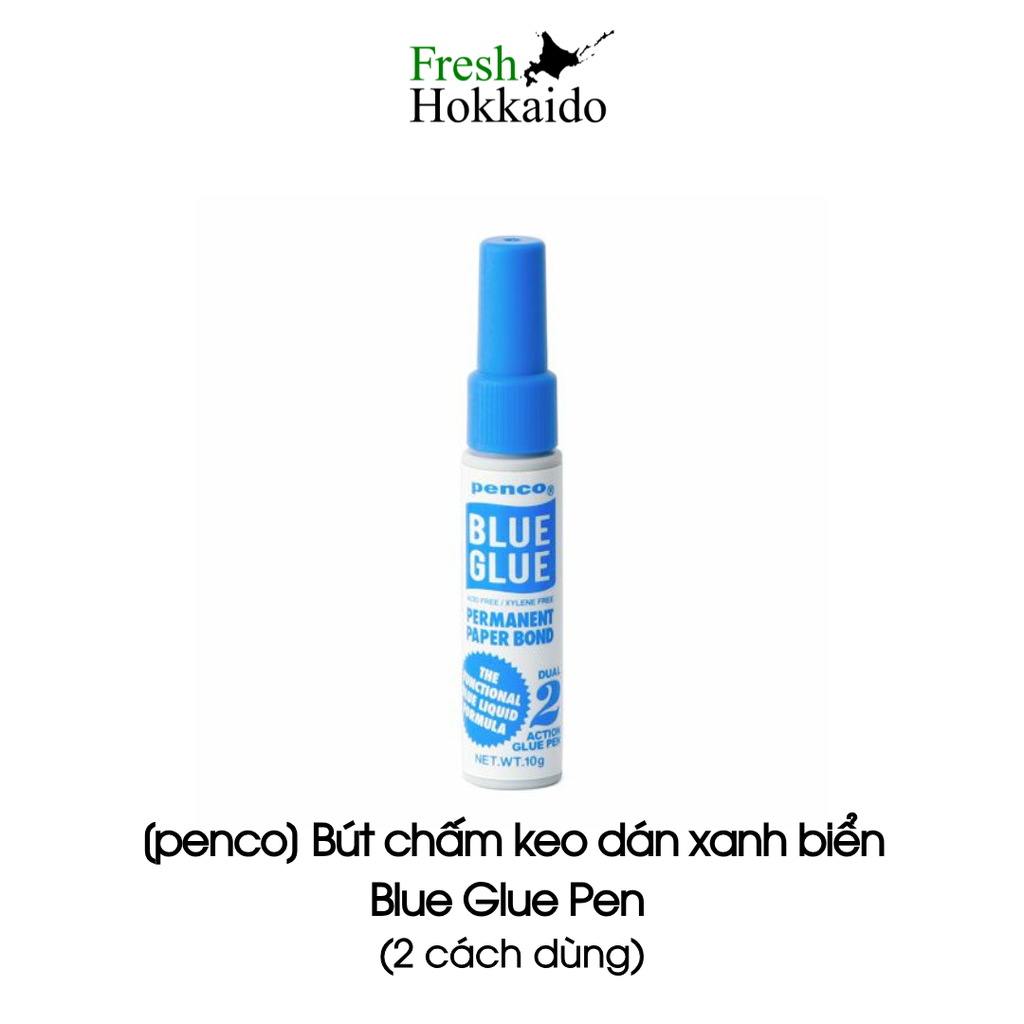 [penco] Bút chấm keo dán xanh biển - Blue Glue Pen