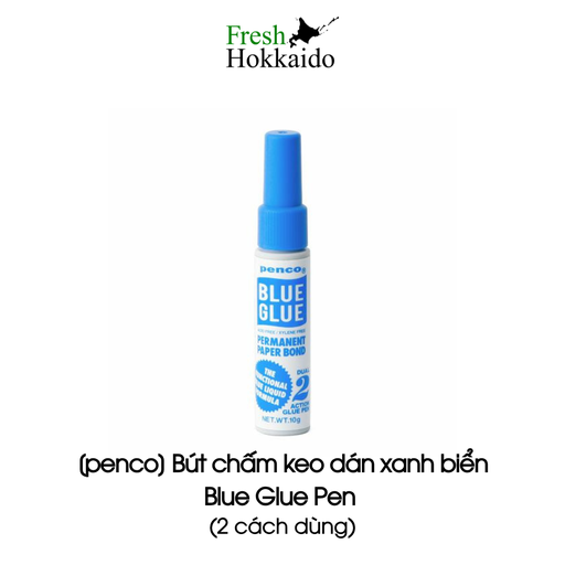 [22155316164] [penco] Bút chấm keo dán xanh biển - Blue Glue Pen