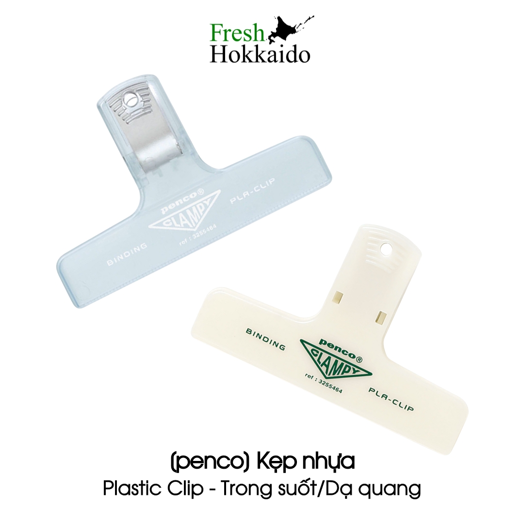 [penco] Kẹp nhựa - Plastic Clip - Trong suốt/Dạ quang