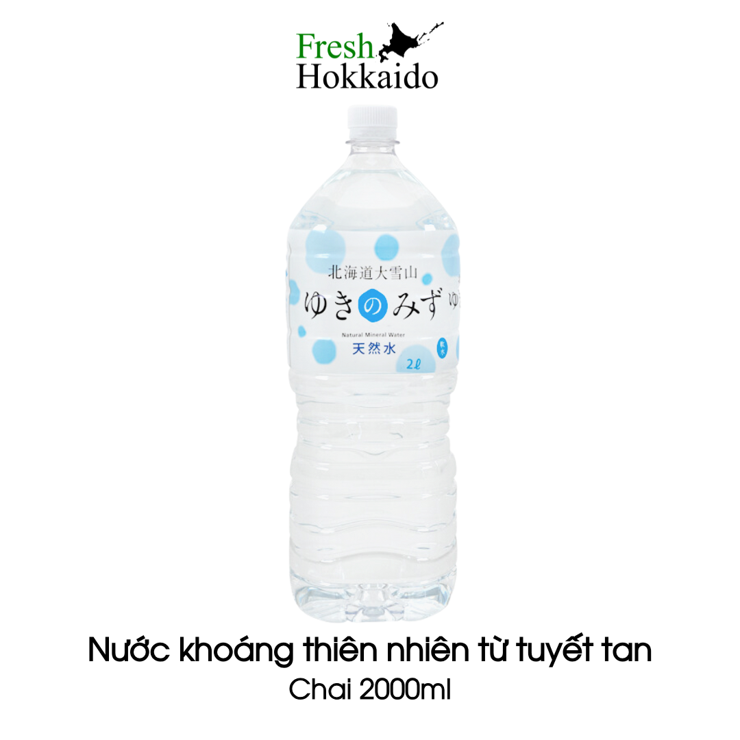 [26553208179] Nước khoáng thiên nhiên Yuki no Mizu - Chai 2000ml