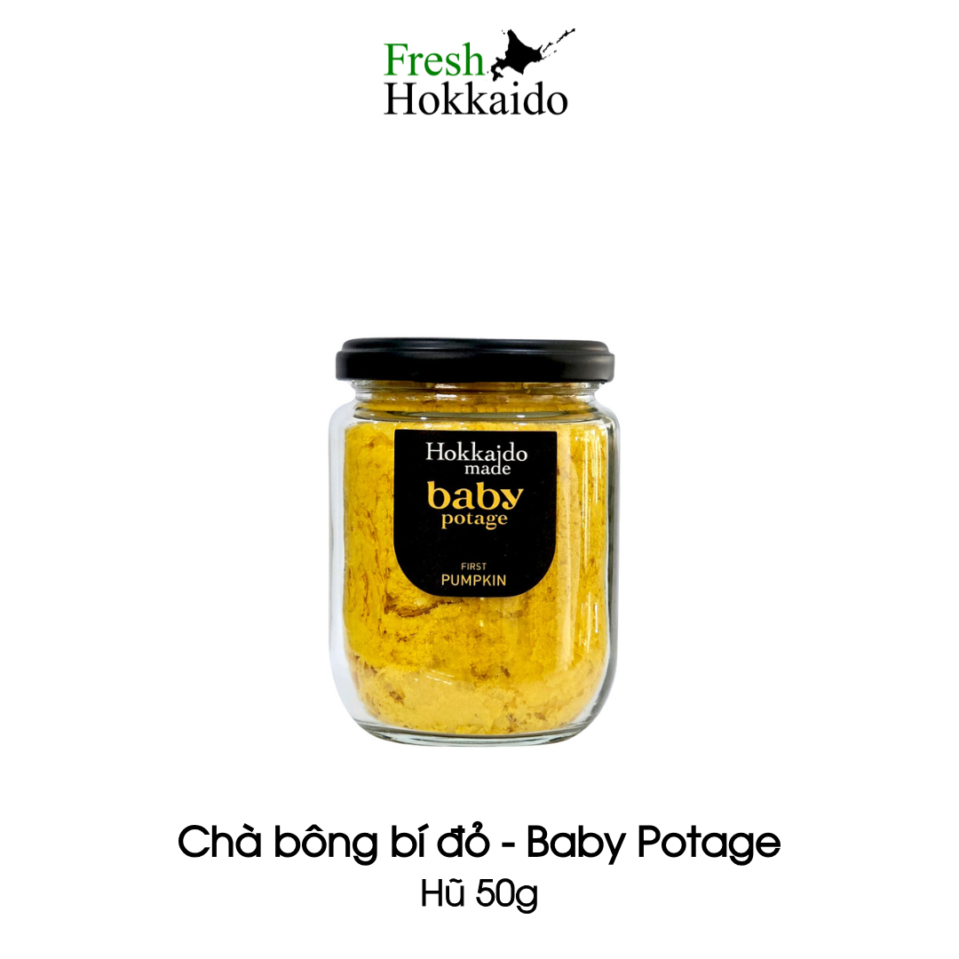 [27804161622] Hokkaido Made Baby Potage - Chà bông bí đỏ - Hũ 50g