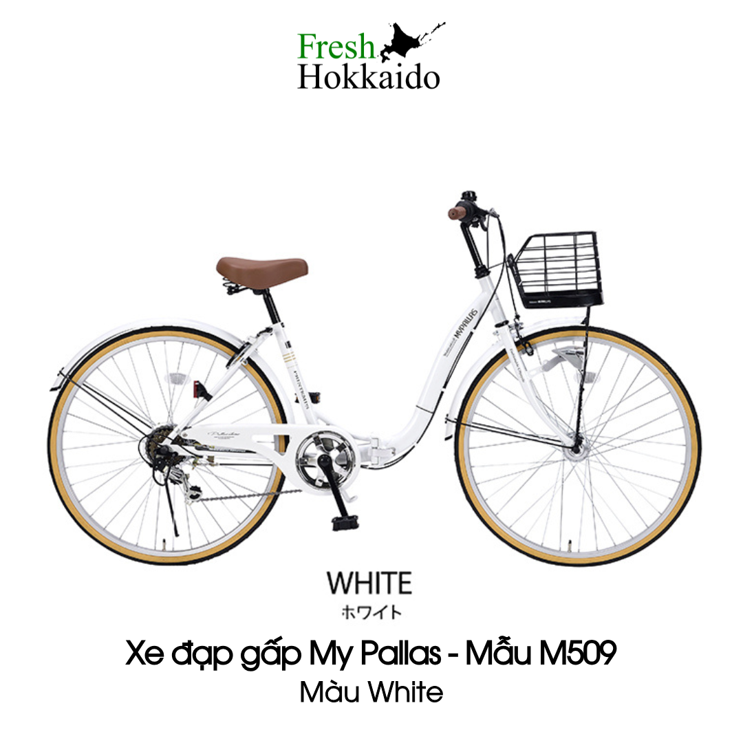 Xe đạp gấp My Pallas - Mẫu M509 PRINTEMPS - White