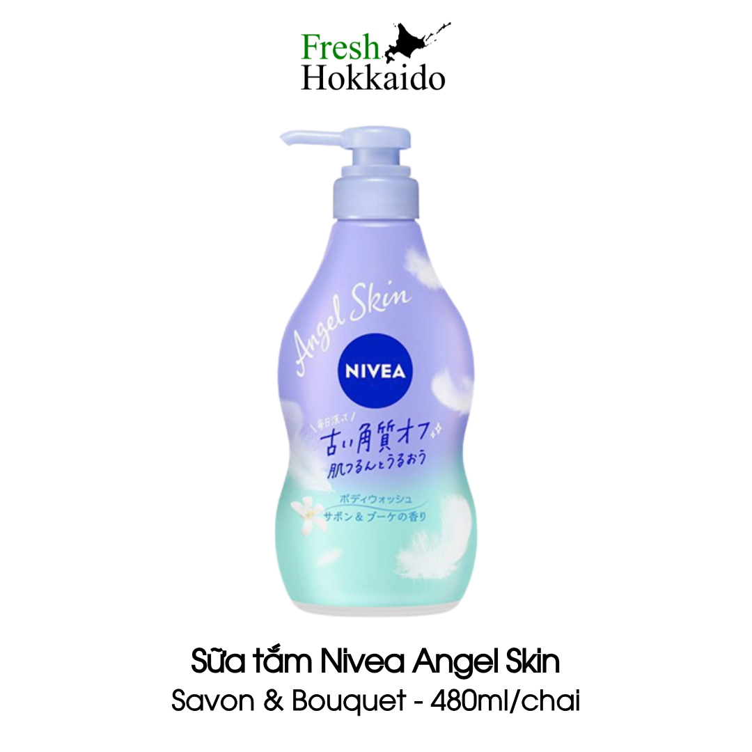 Sữa tắm Nivea Angel Skin - Savon & Bouquet - Chai 480ml
